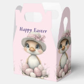 Schattigee Happy Easter Duckling Eggs Bedankdoosjes (Geopend)