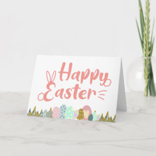 Schattigee Happy Easter Eggs Kaart