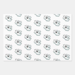 Schattigee Happy Ghost Inpakpapier Vel