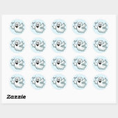 Schattigee Happy Ghost Round Sticker Set (Vel)