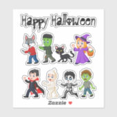 Schattigee Happy Halloween Fun Icons Trick or trea Sticker (Vel)