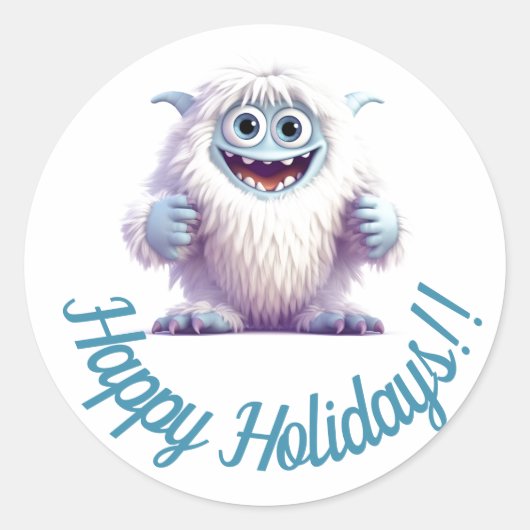 Schattigee happy holiday stickers (Voorkant)