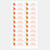 Schattigee Happy Mango Gele cartoon gepersonalisee Labels (Vel)