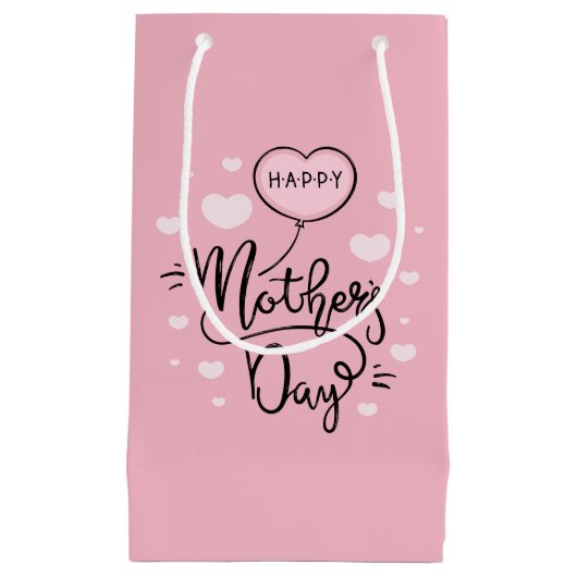 Schattigee Happy Moederdag-kalligrafie | Cadeautas (Voorkant)