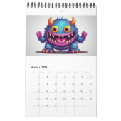 Schattigee Happy Monster Kalender 2024 (Mar 2026)