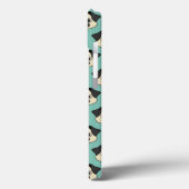 Schattigee Happy Pug Dog met Papillon Case-Mate iPhone Case (Achterkant / Links)