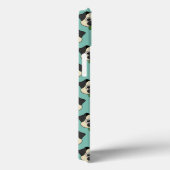 Schattigee Happy Pug Dog met Papillon Case-Mate iPhone Case (Achterkant / Rechts)
