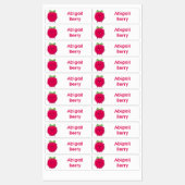 Schattigee Happy Raspberry cartoon gepersonaliseer Labels (Vel)