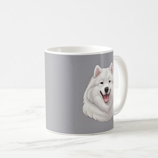 Schattigee Happy Samoyed Dog Koffiemok (Voorkant rechts)