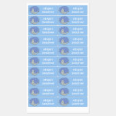 Schattigee Happy Seal en Fish Blue cartoon geperso Labels (Vel)