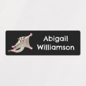 Schattigee Happy Sugar Glider cartoon gepersonalis Labels (Design 2)