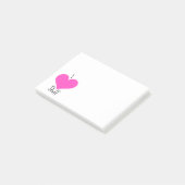 Schattigee Hart Sticky Notes (Schuin)