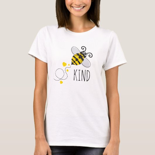 Schattigee harten bee soort geel zwart of aangepas t-shirt (Voorkant)