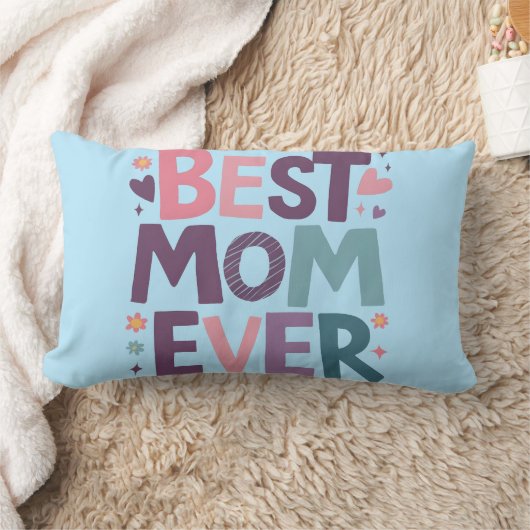 Schattigee harten en bloemen beste mam ooit kussen (Deken)