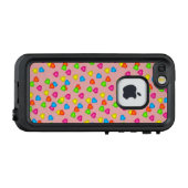 Schattigee harten Pattern LifeProof Hoesje (Achterkant (horizontaal))