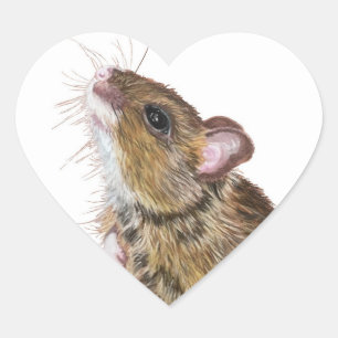 Schattigee hartvormige sticker
