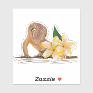 Schattigee Hawaï-gekko Sticker