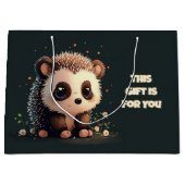 Schattigee Hedgehog Gift Bag - Schattige Kawaii Ar Groot Cadeauzakje (Voorkant)
