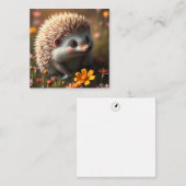 Schattigee Hedgehog Note-Kaart Notitiekaartje (Voorkant / Achterkant)