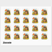 Schattigee Hedgehog Square Sticker (Vel)