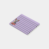 Schattigee Heeler Puppy Met Vlinder En Bloem Post-it® Notes (Schuin)