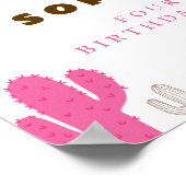 Schattigee Heilige koe Hoogland koe Verjaardag wel Poster (Hoek)