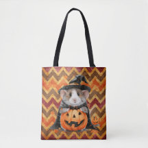 Schattigee heks cavia Halloween Chevron