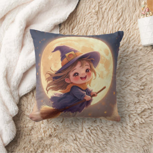 Schattigee heks Halloween kussen - Spooky Decor