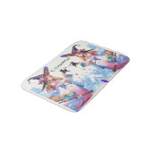 Schattigee heks Holding Black Cat Thunder_Cove Badmat (Gekanteld)