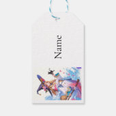 Schattigee heks Holding Black Cat Thunder_Cove Cadeaulabel (Achterkant)