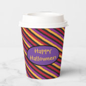 Schattigee heks kind Halloween partij papier cup Papieren Bekers (Achterkant)