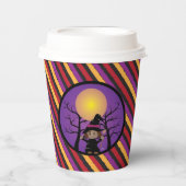 Schattigee heks kind Halloween partij papier cup Papieren Bekers (Voorkant)