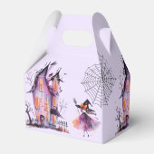 Schattigee heks Spooktacular Verjaardag Halloween  Bedankdoosjes (Achterkant)