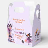 Schattigee heks Spooktacular Verjaardag Halloween  Bedankdoosjes (Geopend)