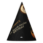 Schattigee Heksenkat en Pompoen Verjaardag Feesthoedjes (Links)