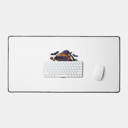 Schattigee heksenkat op pompoen - Halloween Art Ov Bureaumat (Keyboard & Muis)