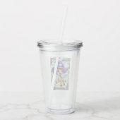 Schattigee hekserige Giraffe Acryl Drinkbeker (Achterkant)