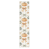 Schattigee Herfst Bow Pattern Gelamineerd Placemat Korte Tafelloper (Voorkant)