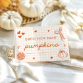 Schattigee Herfst Cutie Pie Raad hoeveel pompoenen Informatiekaartje