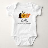 Schattigee Herfst grootouder zwangerschapsaankondi Romper (Voorkant)