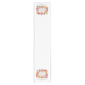 Schattigee Herfst Herfst Pompoen Gepersonaliseerd Korte Tafelloper (Voorkant)