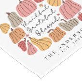 Schattigee Herfst Herfst Pompoen Gepersonaliseerd Korte Tafelloper (Hoek)