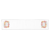 Schattigee Herfst Herfst Pompoen Gepersonaliseerd Korte Tafelloper (Horizontaal)