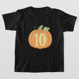 Schattigee Herfst pompoen 10e verjaardag   Hallowe T-shirt