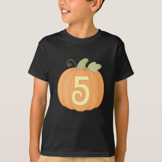 Schattigee Herfst pompoen 5e verjaardag | Hallowee T-shirt
