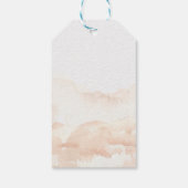 Schattigee Herfst Pompoenen Bow Baby shower Cadeaulabel (Achterkant)