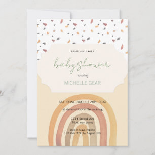 Schattigee Herfst Regenboog Pastel Kleuren Patroon Kaart