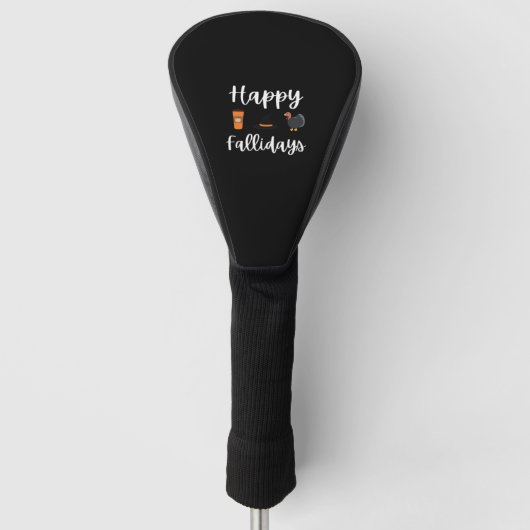 Schattigee Herfst seizoen fan Happy Falholidays Th Golfheadcover (Voorkant)