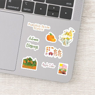 Schattigee Herfst Seizoen Vinyl Stickers