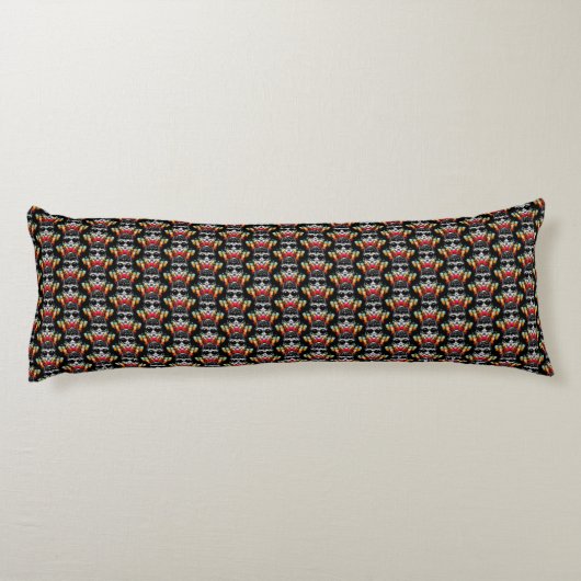 Schattigee Herfst Spider met Dewdrop Pet Pattern Lichaamskussen (Achterkant)